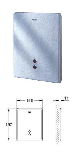 Grohe - Tectron Skate - Tectron Infra-Red (Battery Operated) Electronic For Urinal - Stainless Steel Finish - 37750SD0 - 37750 SD0