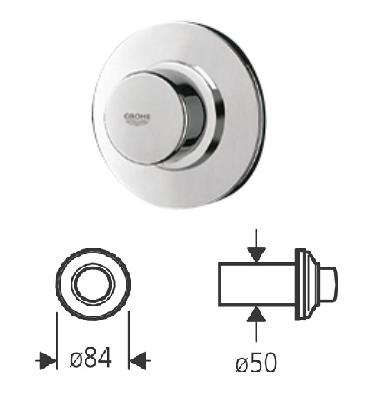 Grohe - Skate - Air Button, CP metal - 37768000 - 37768