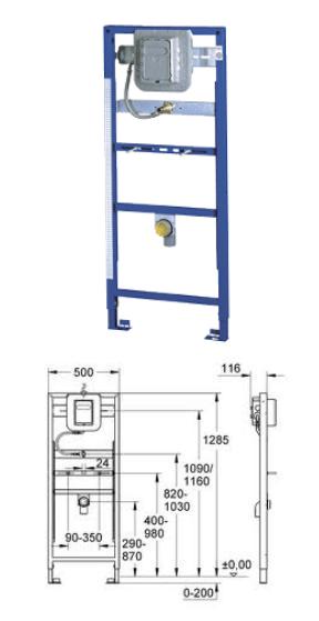 Grohe - Rapid SL For Urinal 1.2M - 38514000 - 38514