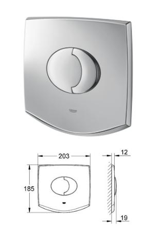 Grohe - Chiara And Aria WC Wall Plate - 38540000 - 38540