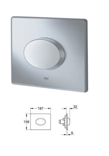 Grohe - Skate Air WC Wall Plate - Matt Chrome - 38565P00 - 38565 P00