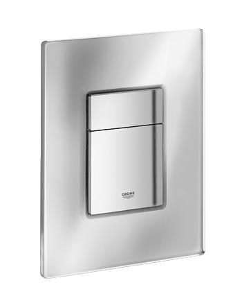 Grohe - Cosmopolitan WC Wall Plate (Flush Plate) Glass Titanium - 38845 BS0 - 38845BS0 
