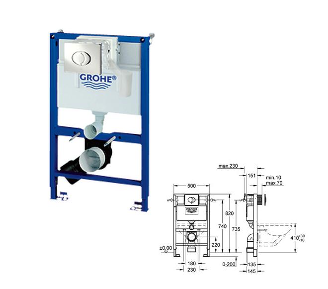 Grohe - Skate Rapid Shower Lines Fresh 0.82m Frame - 38887 - 38887000 