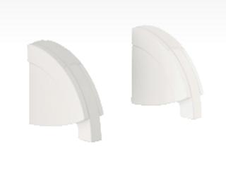 Grohe Chiara Shelf Brackets White - 40190L00