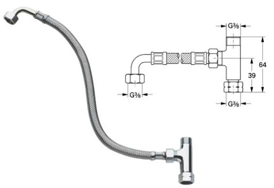 Grohe - Grohtherm Micro - Connection Set - Chrome - 47533000 - 47533