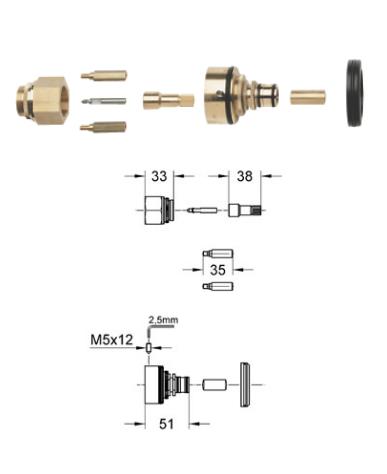 Grohe - Extension Set 27.5mm 3/4" - 47654000 - 47654
