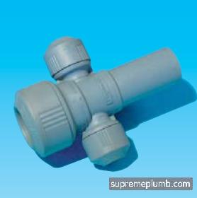 Hep2O Two Port Manifold - Closed Spigot - 22 x 10mm - 243472