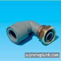 Hep2O SlimLine Bent Tap Connector - 15mm x 1/2" - 243271