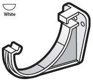 Half Round White Gutter Facia Bracket - RK1-WH