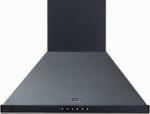 600mm wide Chimney Hood Black - 600CPLP-B 