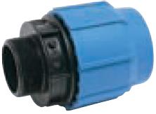 MDPE Blue Compression 25mm x 1/2" Male Adaptor - 64001406