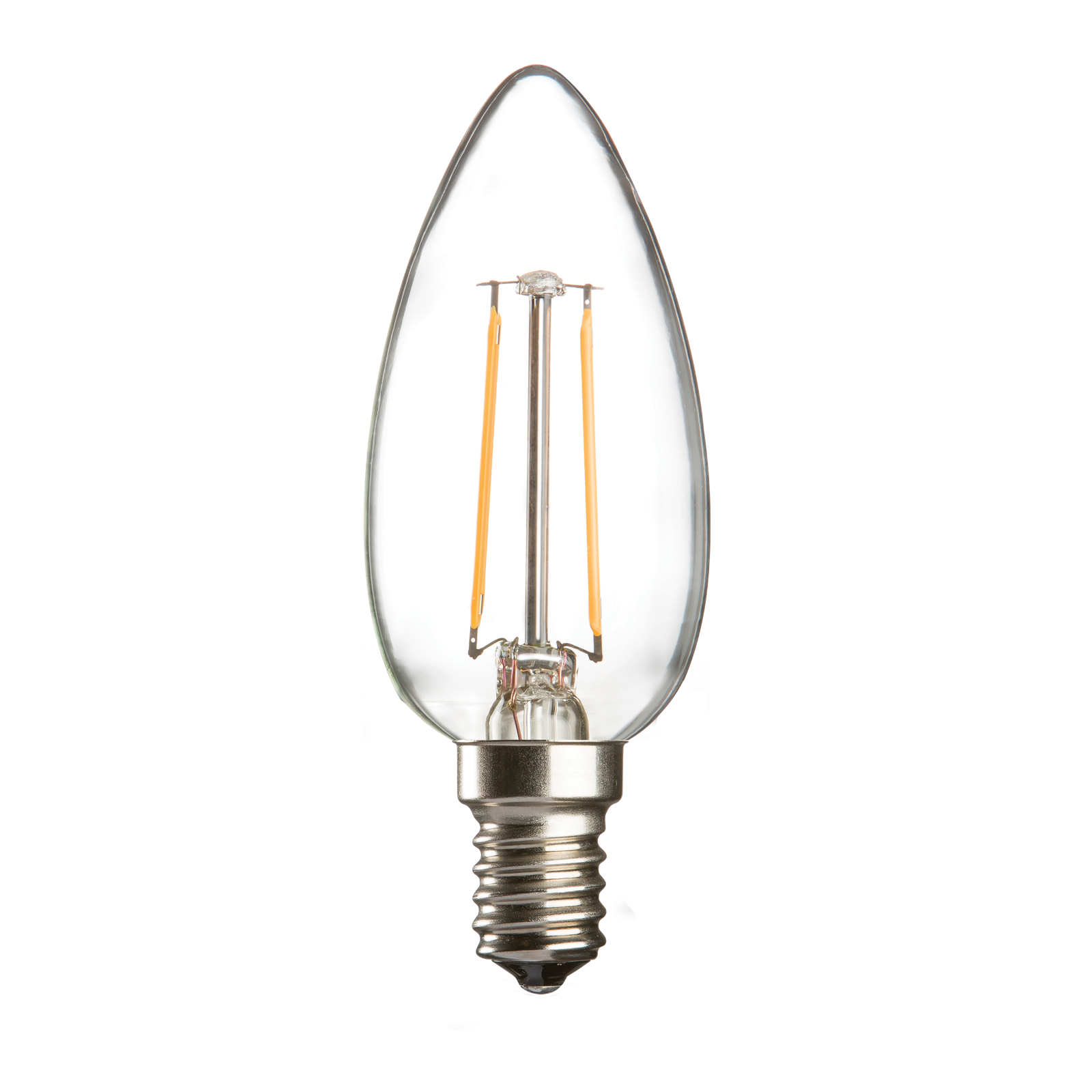 230V 2W LED 35mm SES Clear Candle 3000K - CL2SESC 