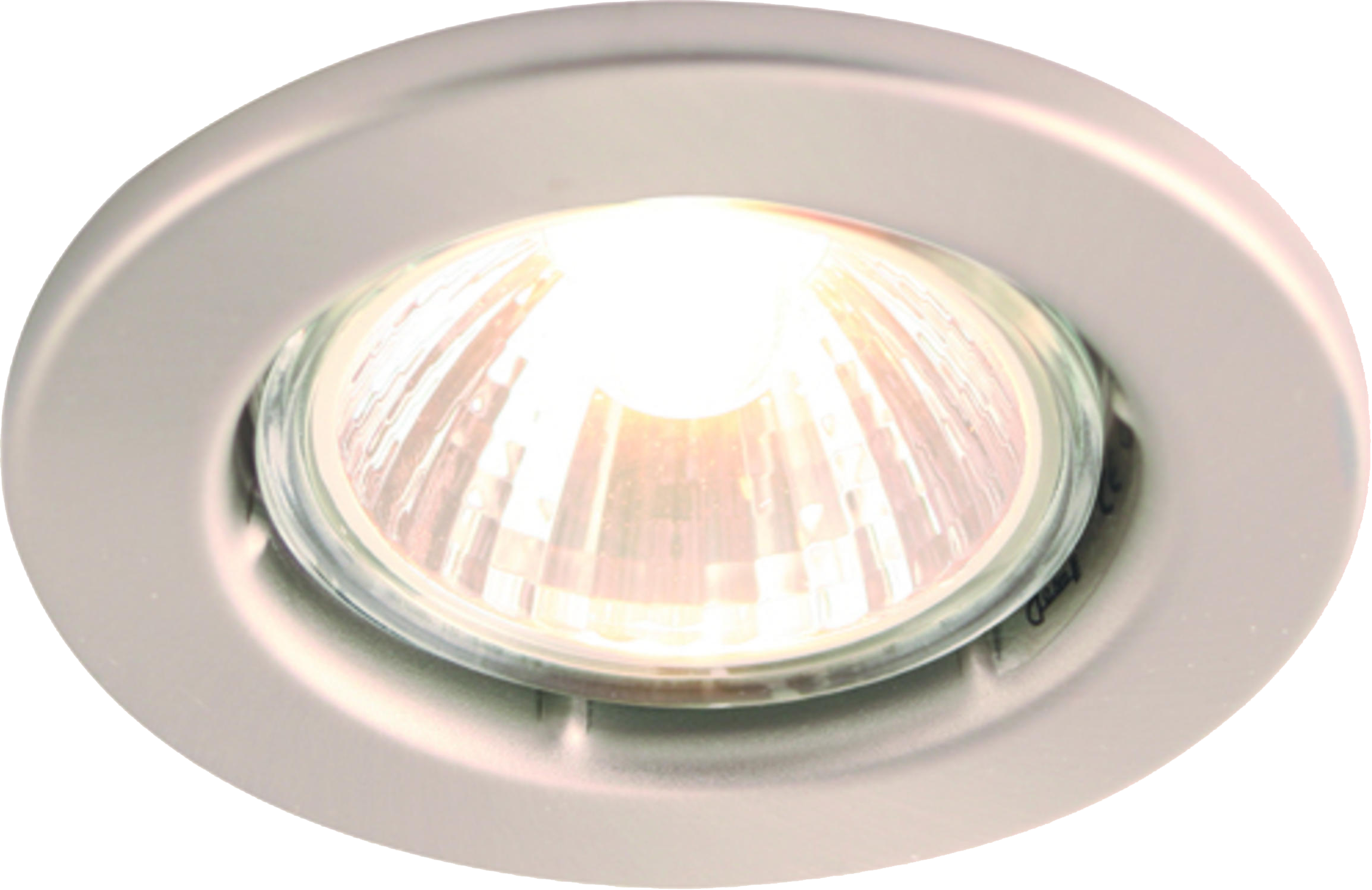 IP20 50W GU10 Brushed Chrome Recessed Fixed Downlight - DGZ10CBR 