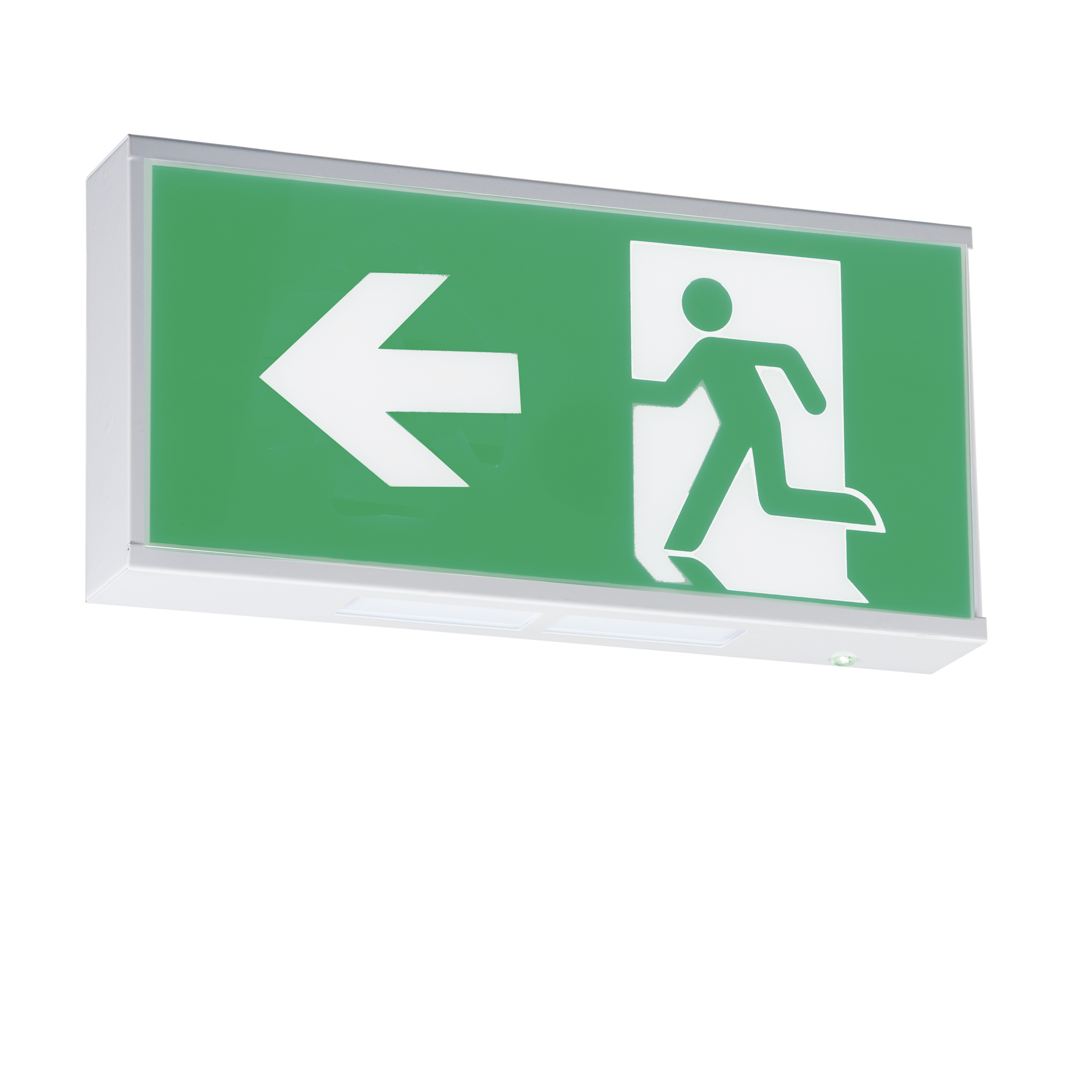 Running Man Legend For Product EMRUN With Left Facing Arrow - EMRUNL 