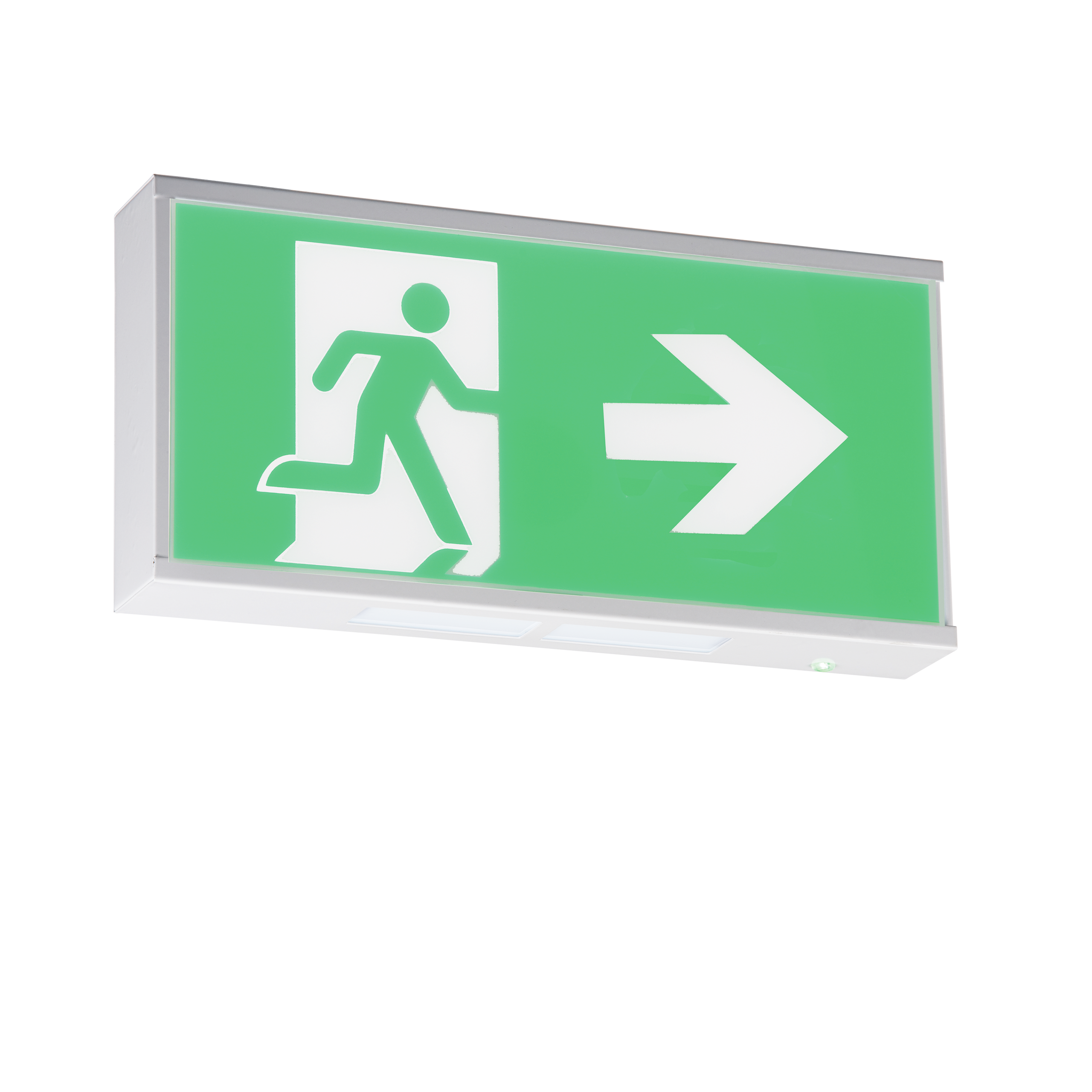 Running Man Legend For Product EMRUN With Right Facing Arrow - EMRUNR 