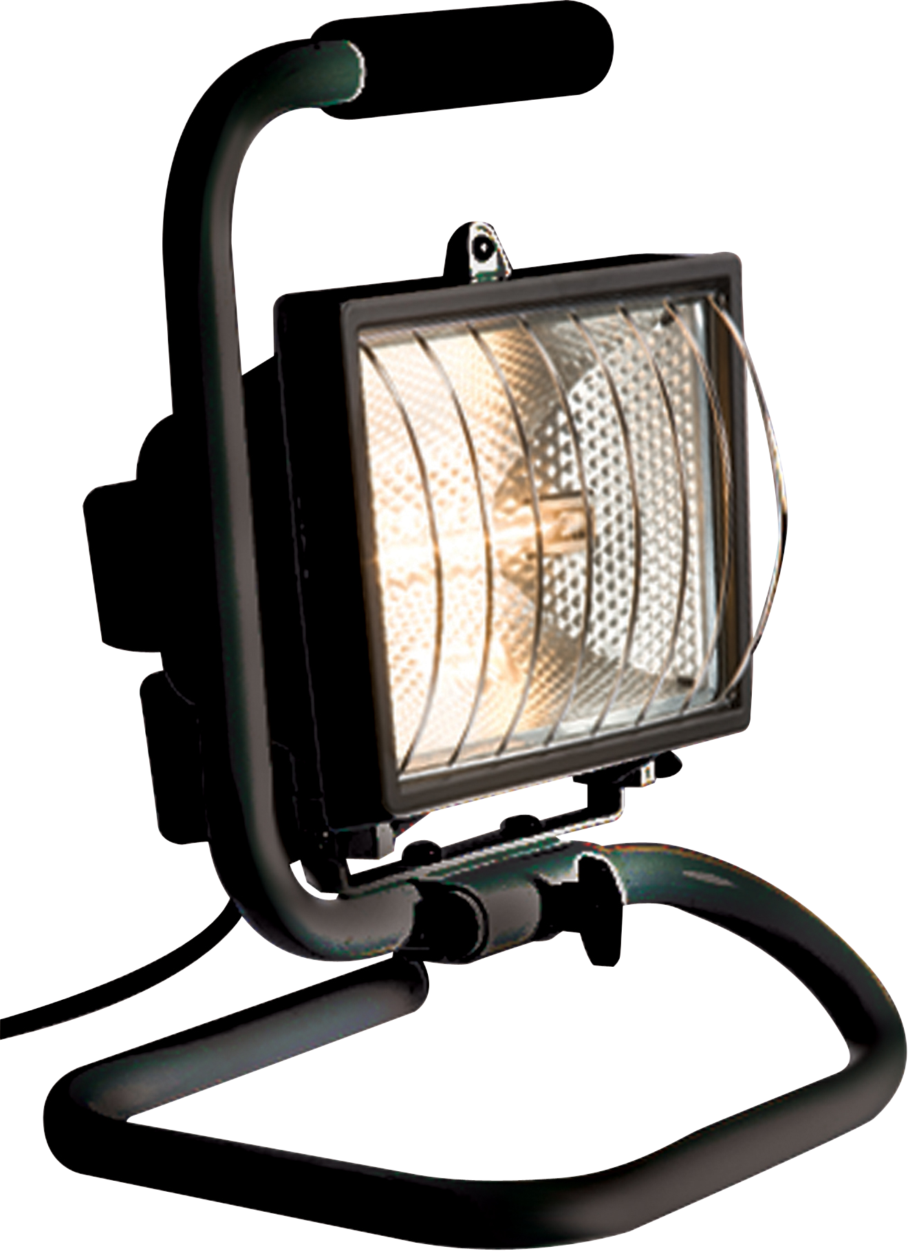 IP54 500W Portable Halogen Enclosed Floodlight Black - FL06BK 