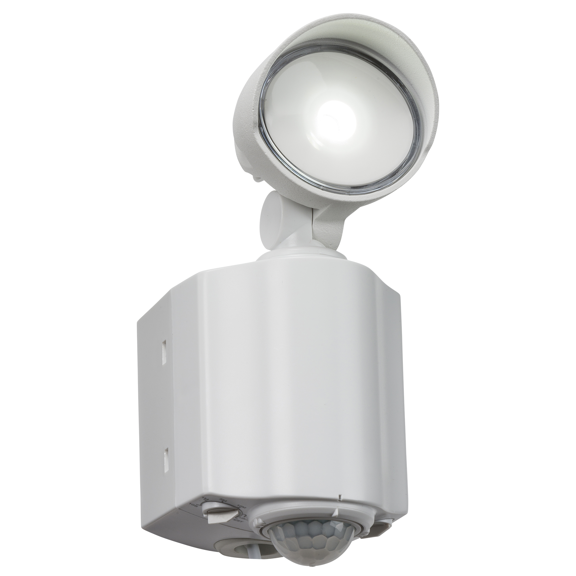 230V IP44 8W LED Single Spot White Security Light With PIR - FL8W 