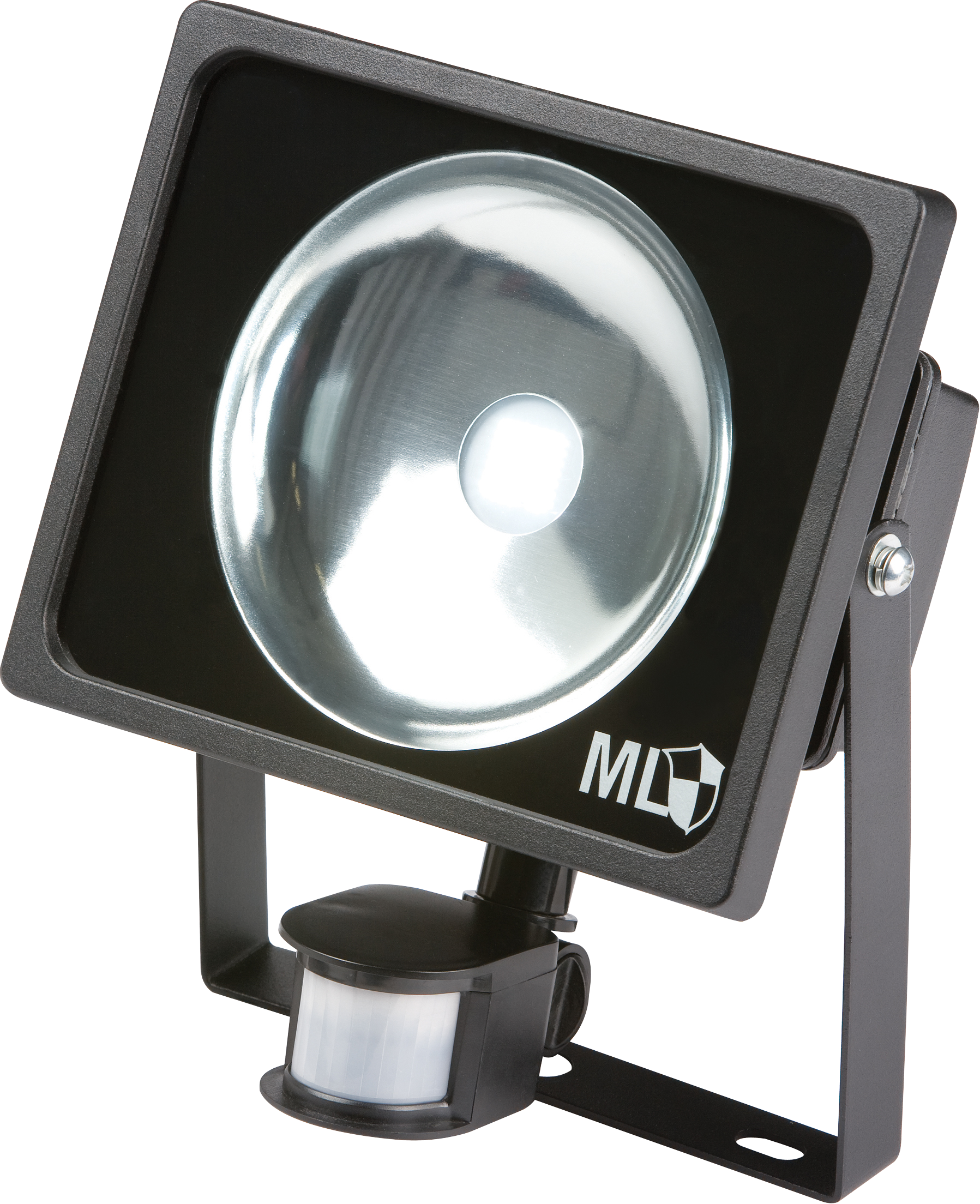 230V IP44 30W Black LED Floodlight With PIR - FLE30BKSB 