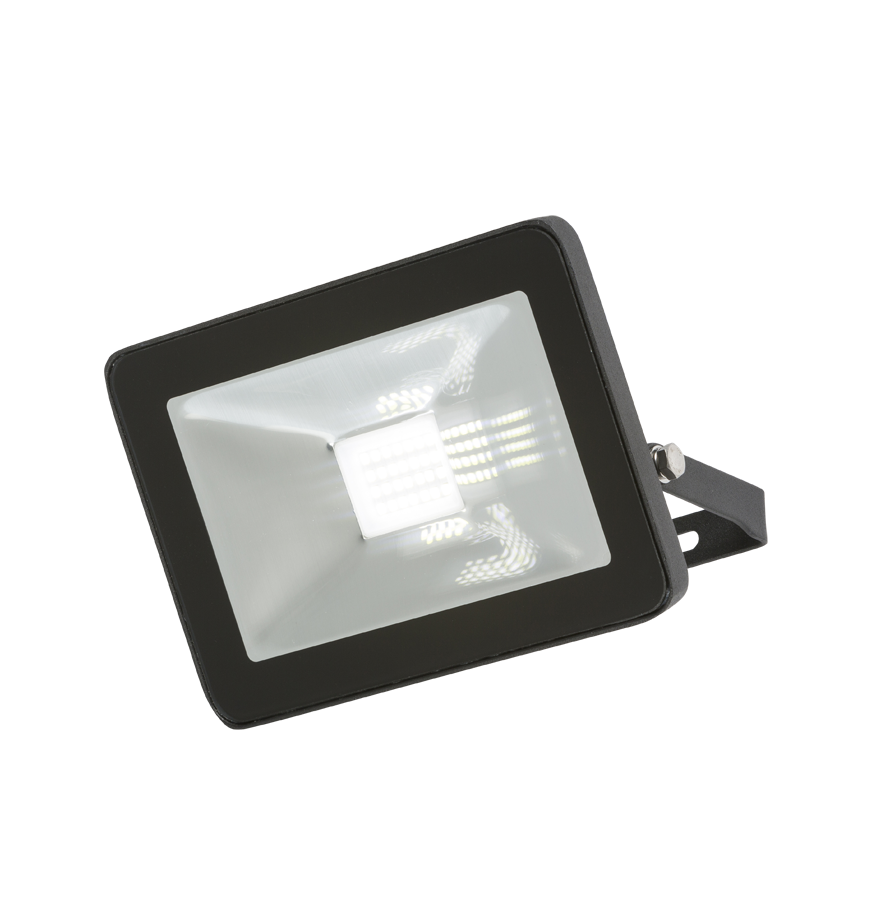 230V IP65 20W LED Black Die-Cast Aluminium Floodlight 4000K - FLF20 