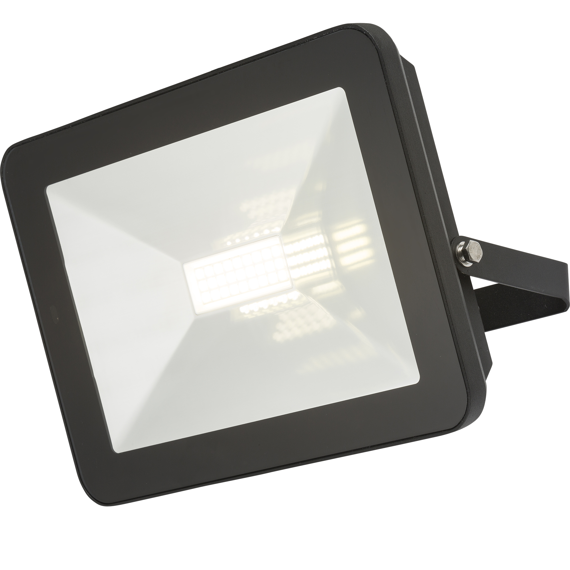 230V IP65 80W LED Black Die-Cast Aluminium Floodlight With Microwave Sensor 4000K - FLF80M 