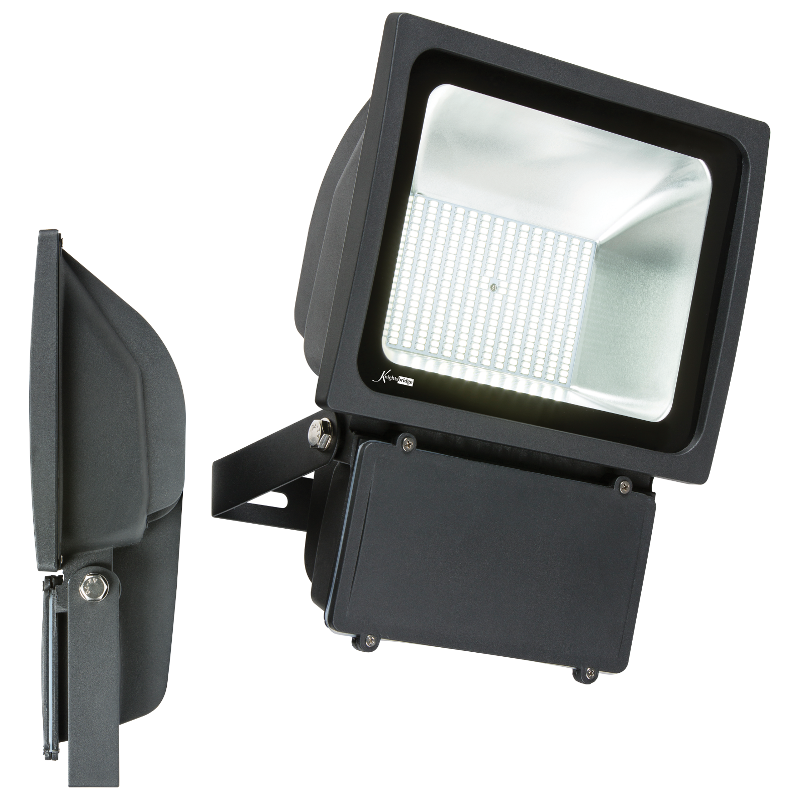 230V IP65 130W LED Black Die-Cast Aluminium Floodlight 6000K - FLS130BK 