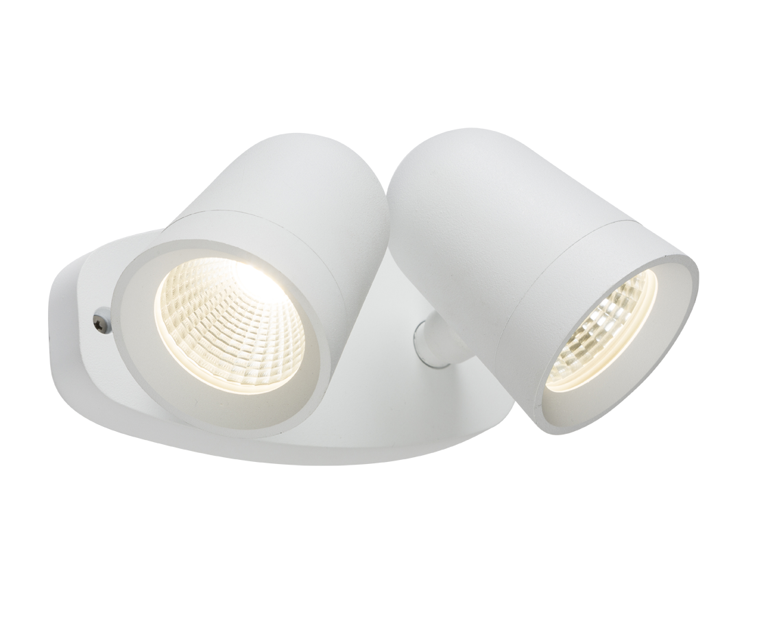 230V IP65 18W LED White Twin Spot Floodlight - FLTW 