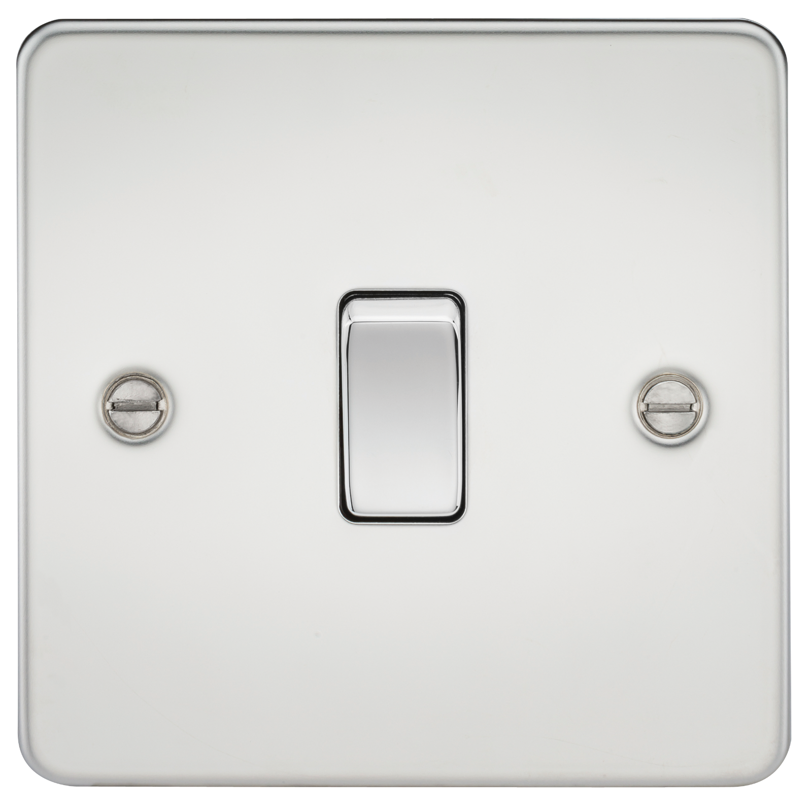 Flat Plate 10A 1G Intermediate Switch - Polished Chrome - FP1200PC 