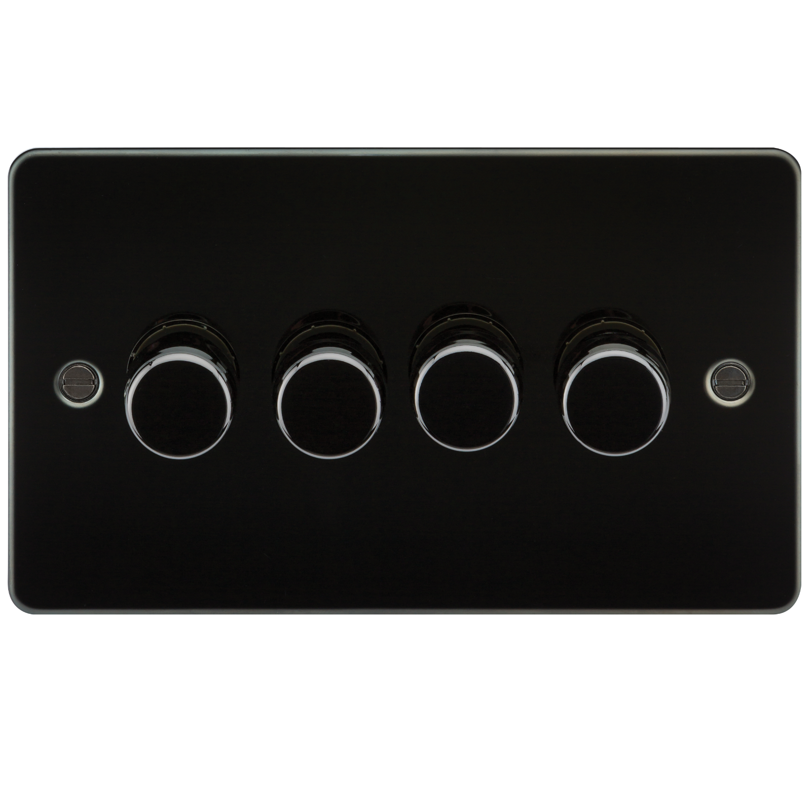 Flat Plate 4G 2 Way Dimmer 60-400W - Gunmetal - FP2164GM 