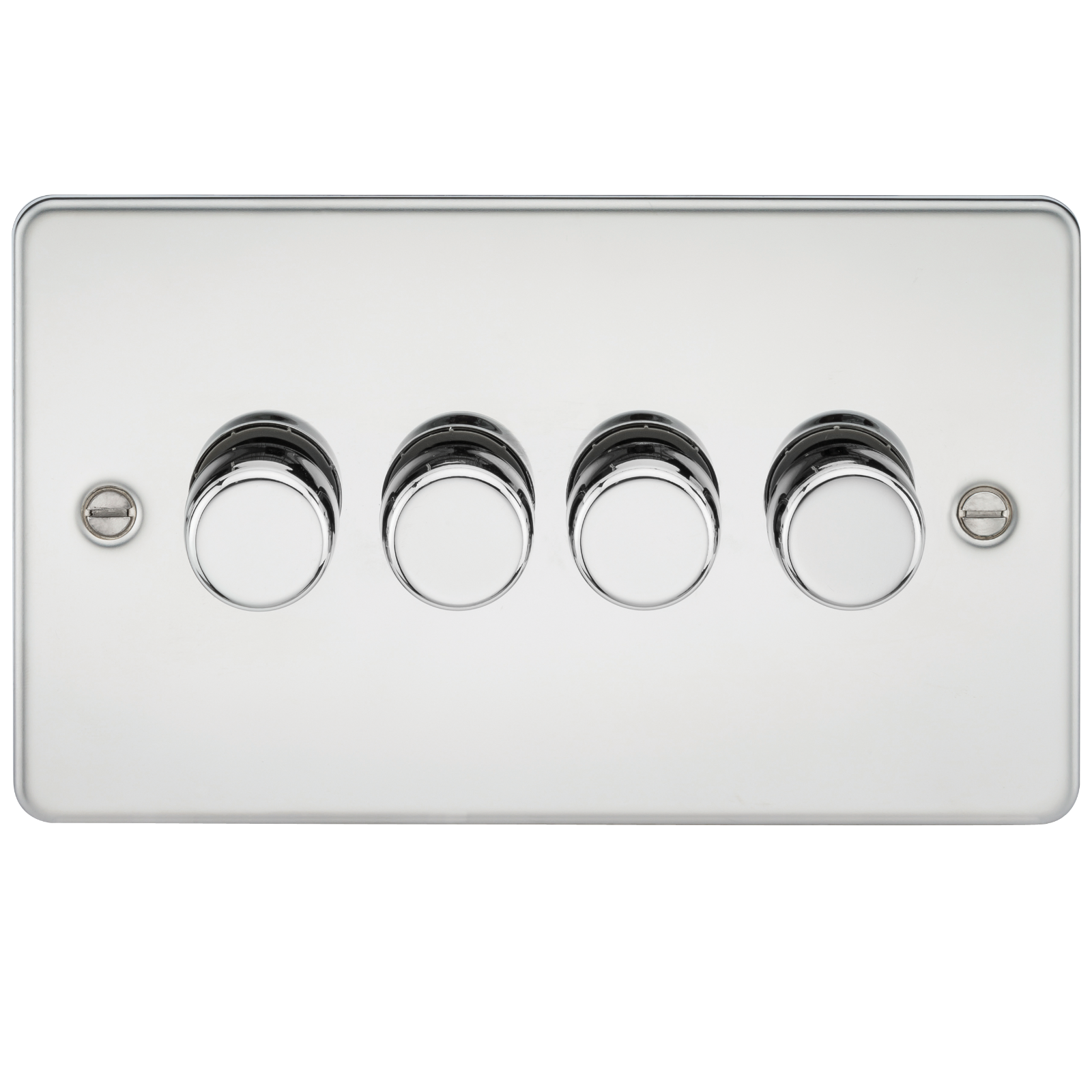 Flat Plate 4G 2 Way Dimmer 60-400W - Polished Chrome - FP2164PC 