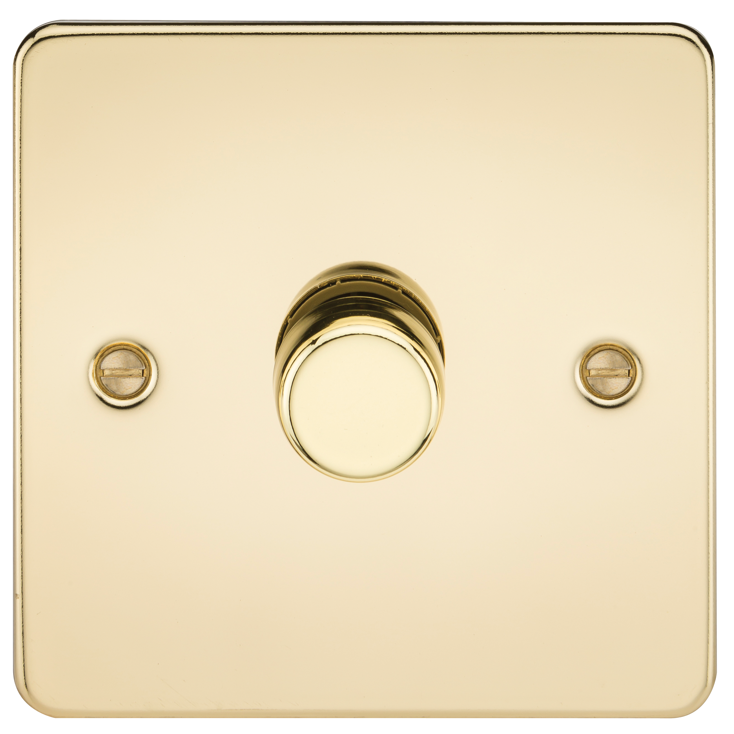 Flat Plate 1G 2 Way 40-400W Dimmer - Polished Brass - FP2171PB 