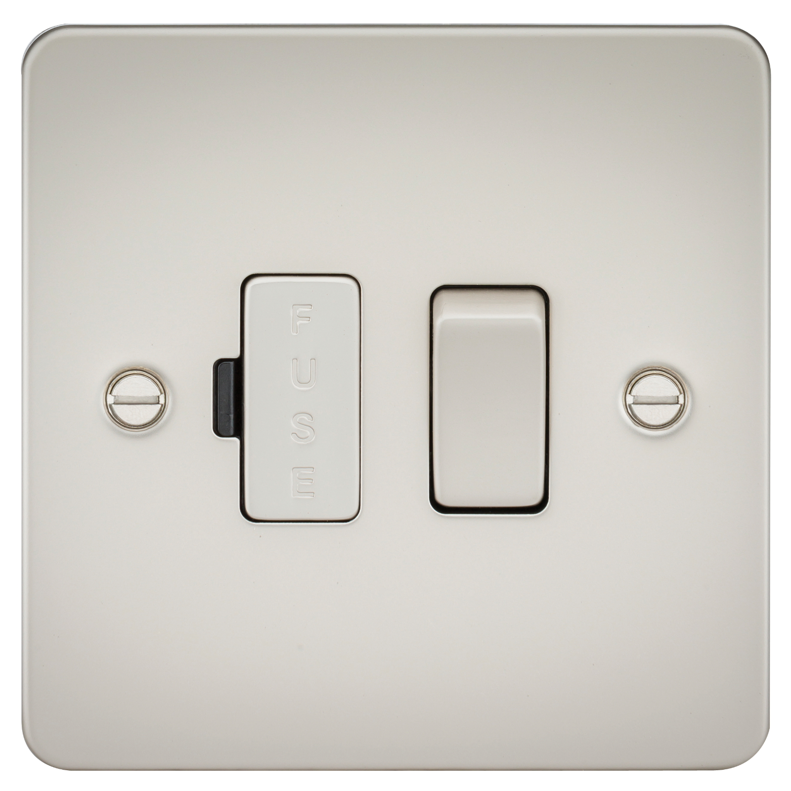 Flat Plate 13A Switched Fused Spur Unit - Pearl - FP6300PL 