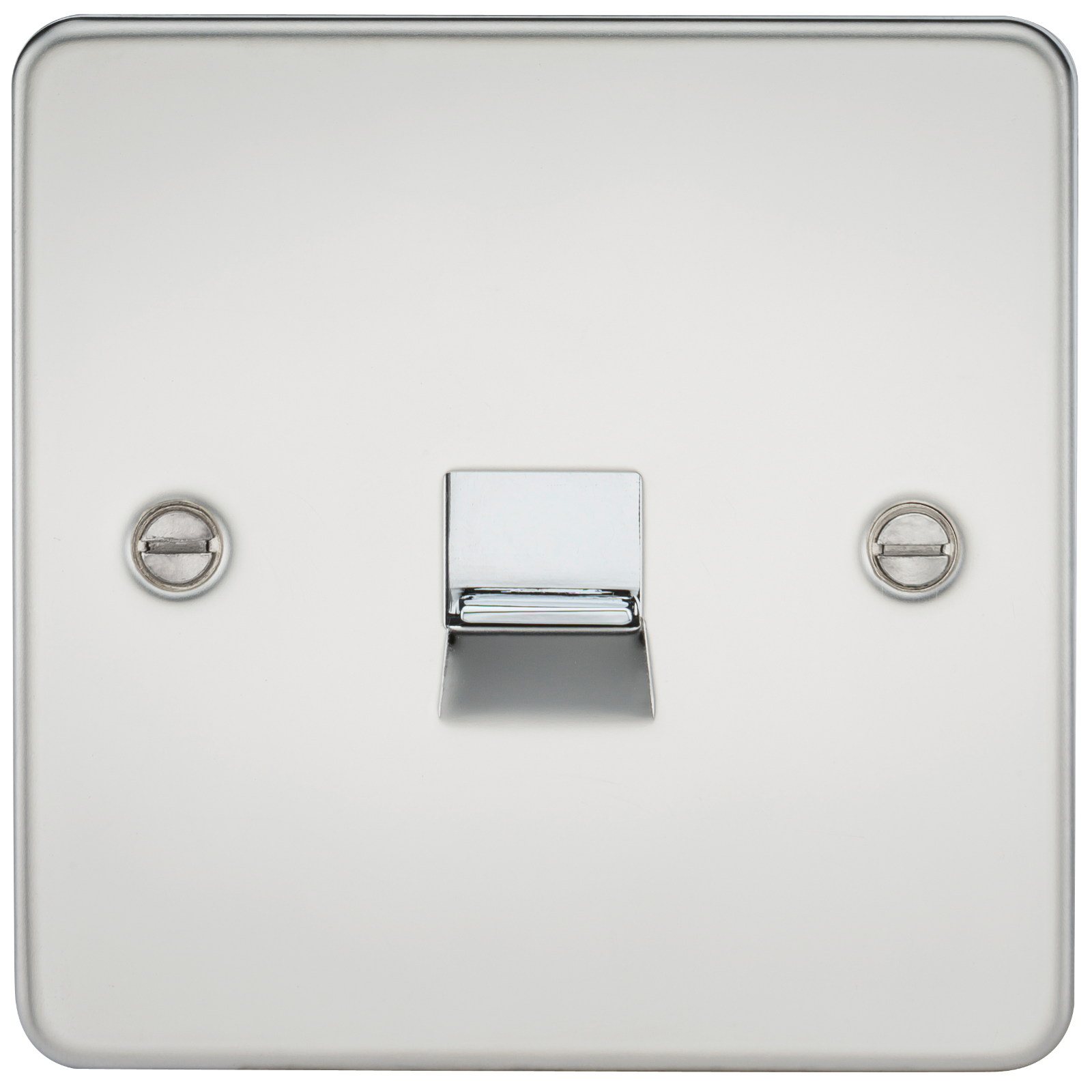 Flat Plate Telephone Master Socket - Polished Chrome - FP7300PC 