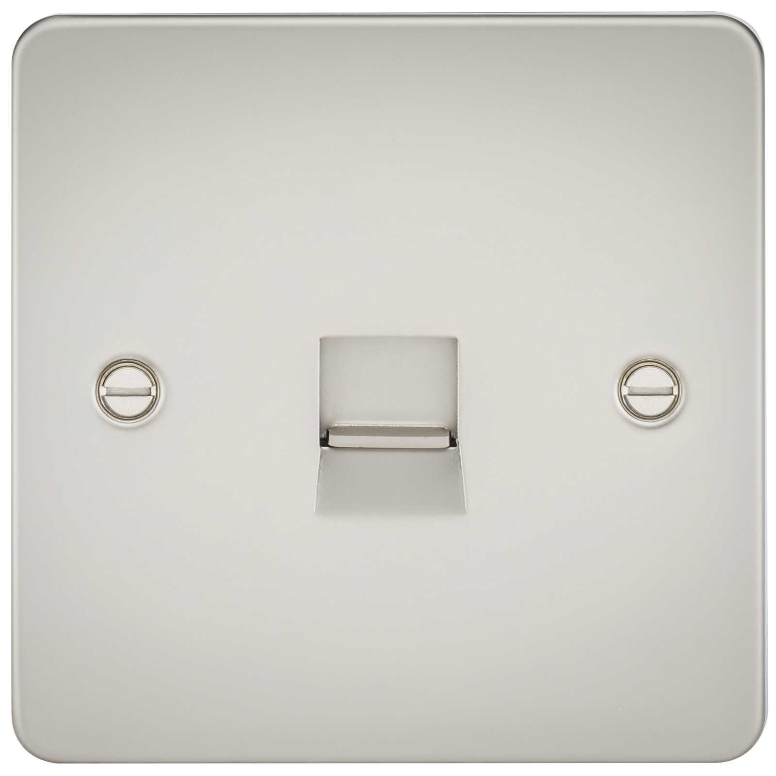 Flat Plate Telephone Master Socket -pearl - FP7300PL 