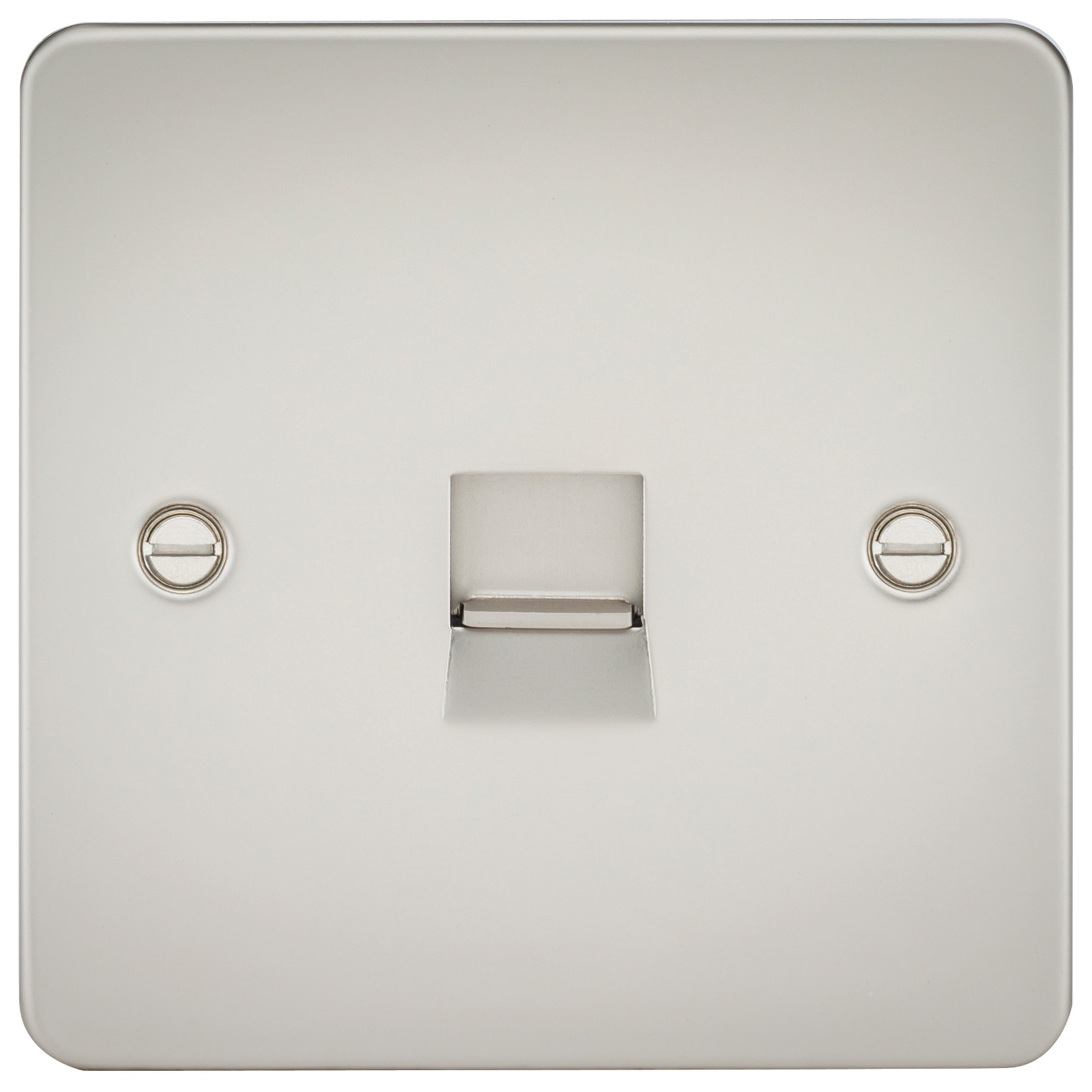 Flat Plate Telephone Extension Socket - Pearl - FP7400PL 