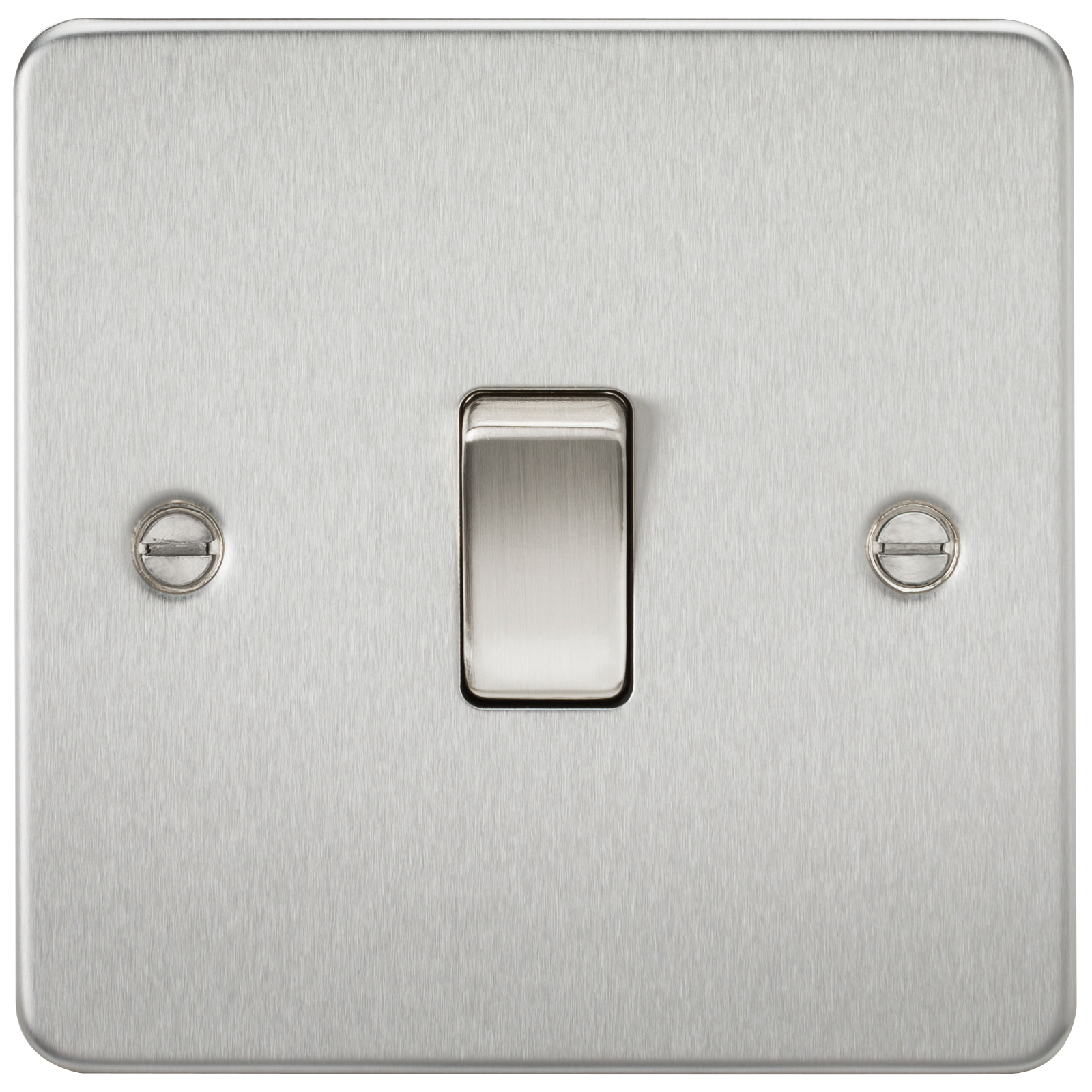 Flat Plate 20A 1G DP Switch - Brushed Chrome - FP8341BC 