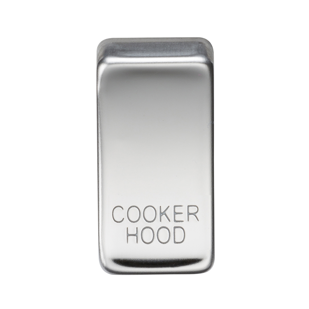 Switch Cover "Marked COOKER HOOD" - Polished Chrome - GDCOOKPC 