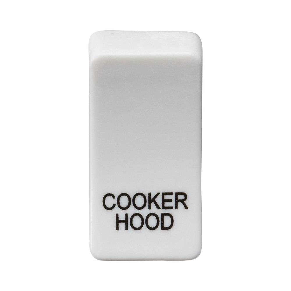 Switch Cover "Marked COOKER HOOD" - White - GDCOOKU 