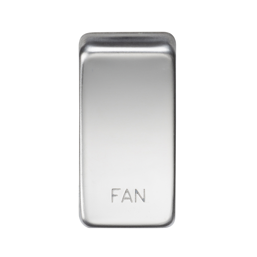 Switch Cover "Marked FAN" - Polished Chrome - GDFANPC 