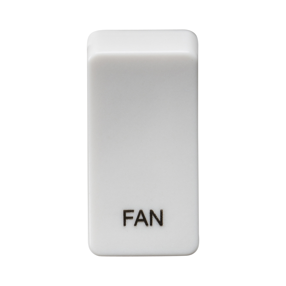 Switch Cover "Marked FAN" - White - GDFANU 
