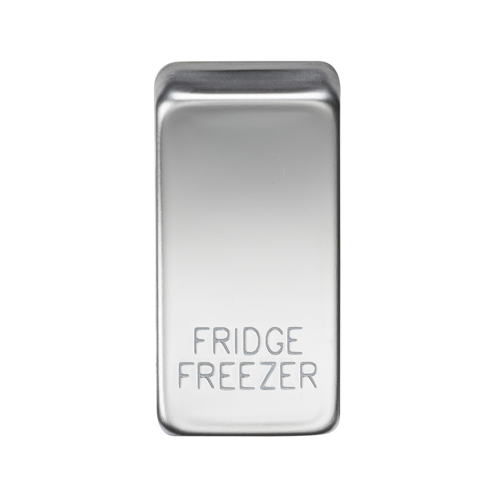 Switch Cover "Marked FRIDGE/FREEZER" - Polished Chrome - GDFRIDPC 