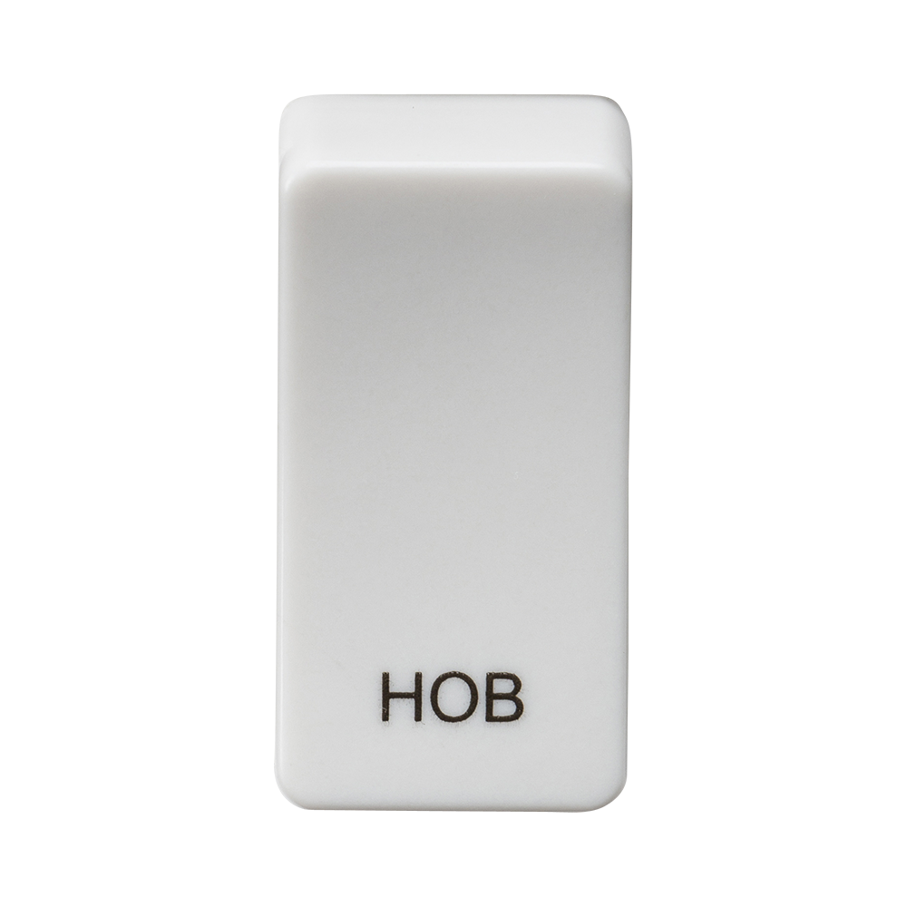 Switch Cover "Marked HOB" - White - GDHOBU 