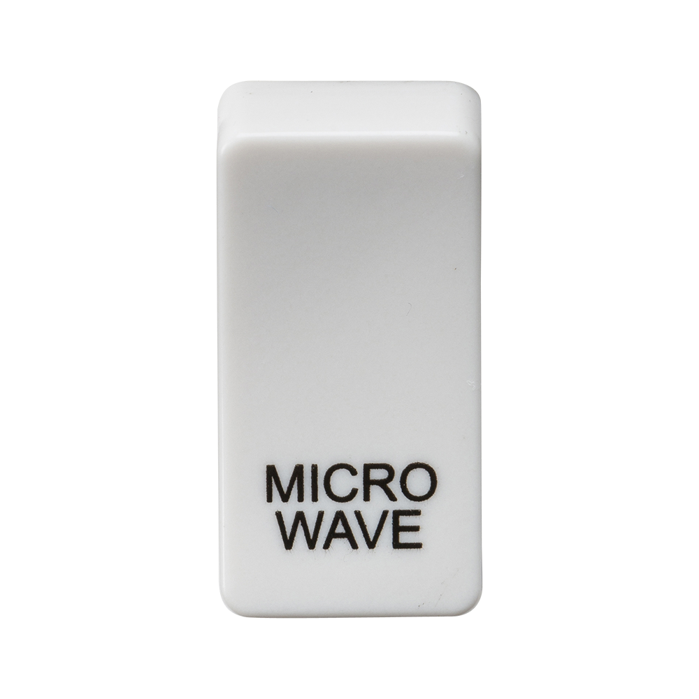 Switch Cover "Marked MICROWAVE" - White - GDMICROU 