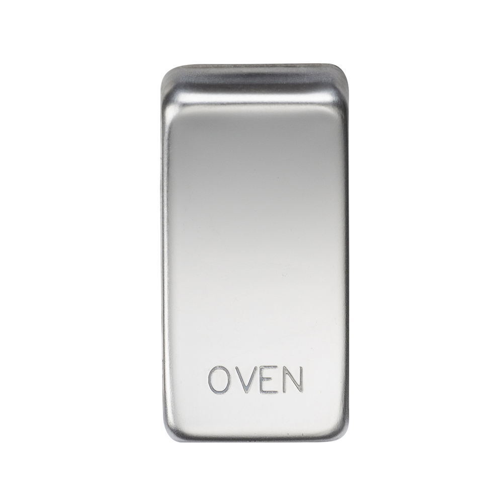 Switch Cover "Marked OVEN" - Polished Chrome - GDOVENPC 