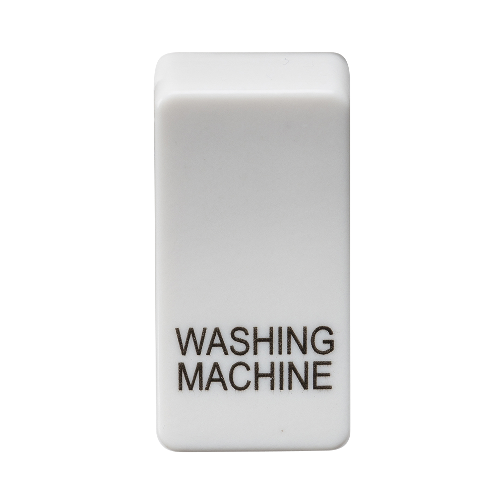 Switch Cover "Marked WASHING MACHINE" - White - GDWASHU 