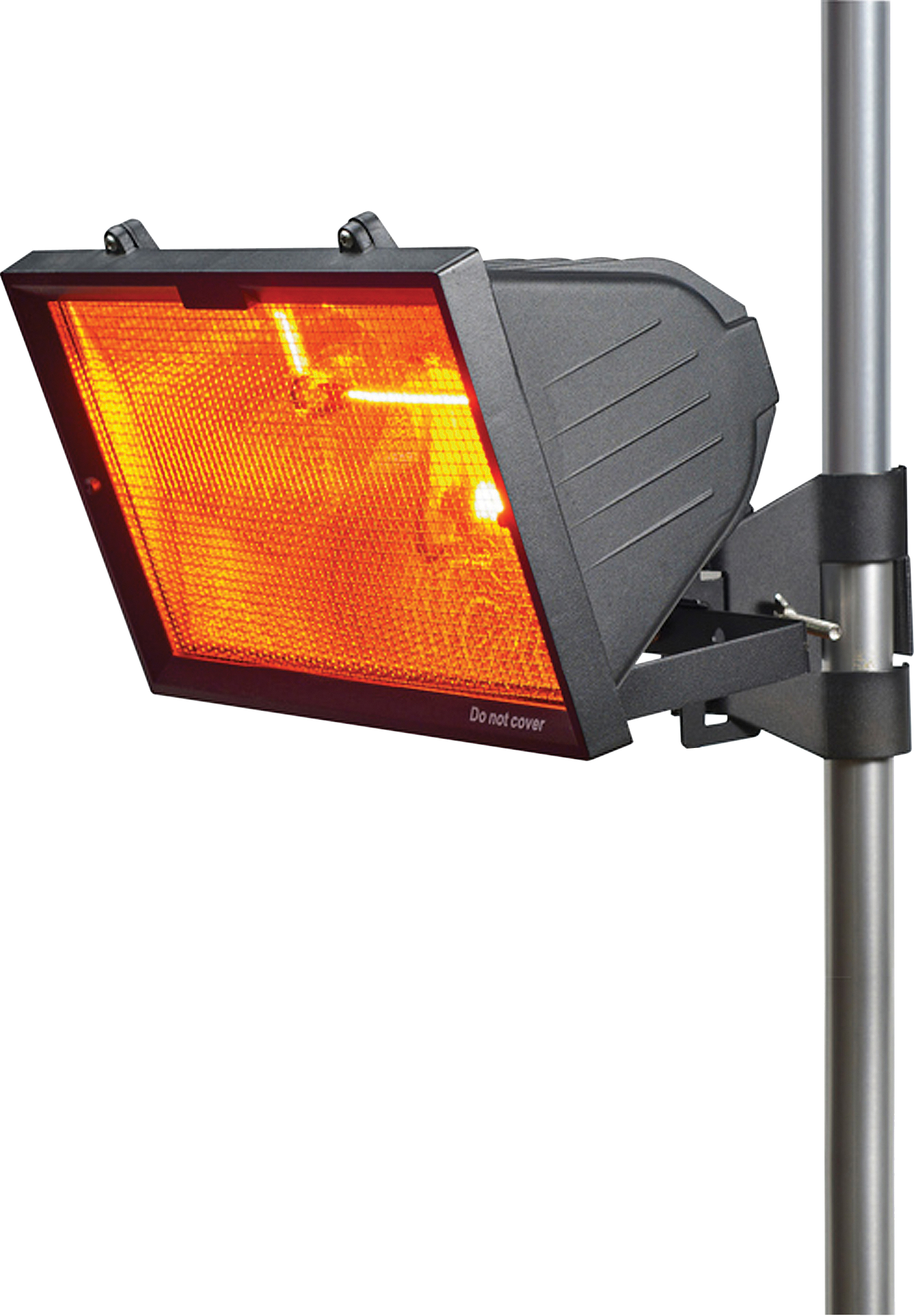 IP24 1300W Outdoor Infrared Heater With Mesh Grill And RS7 1300W Tube Black - HEOD1309BK 