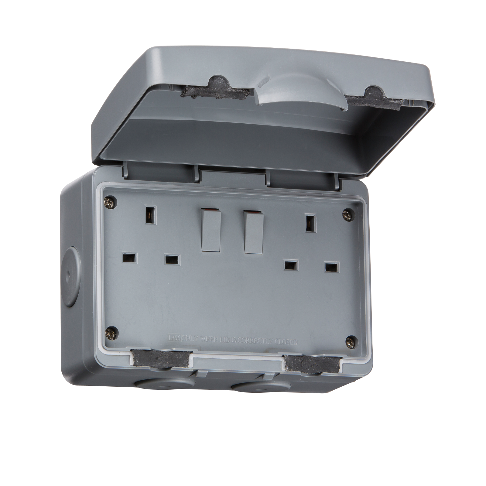 IP66 13A 2G DP Switched Socket - IP9000 