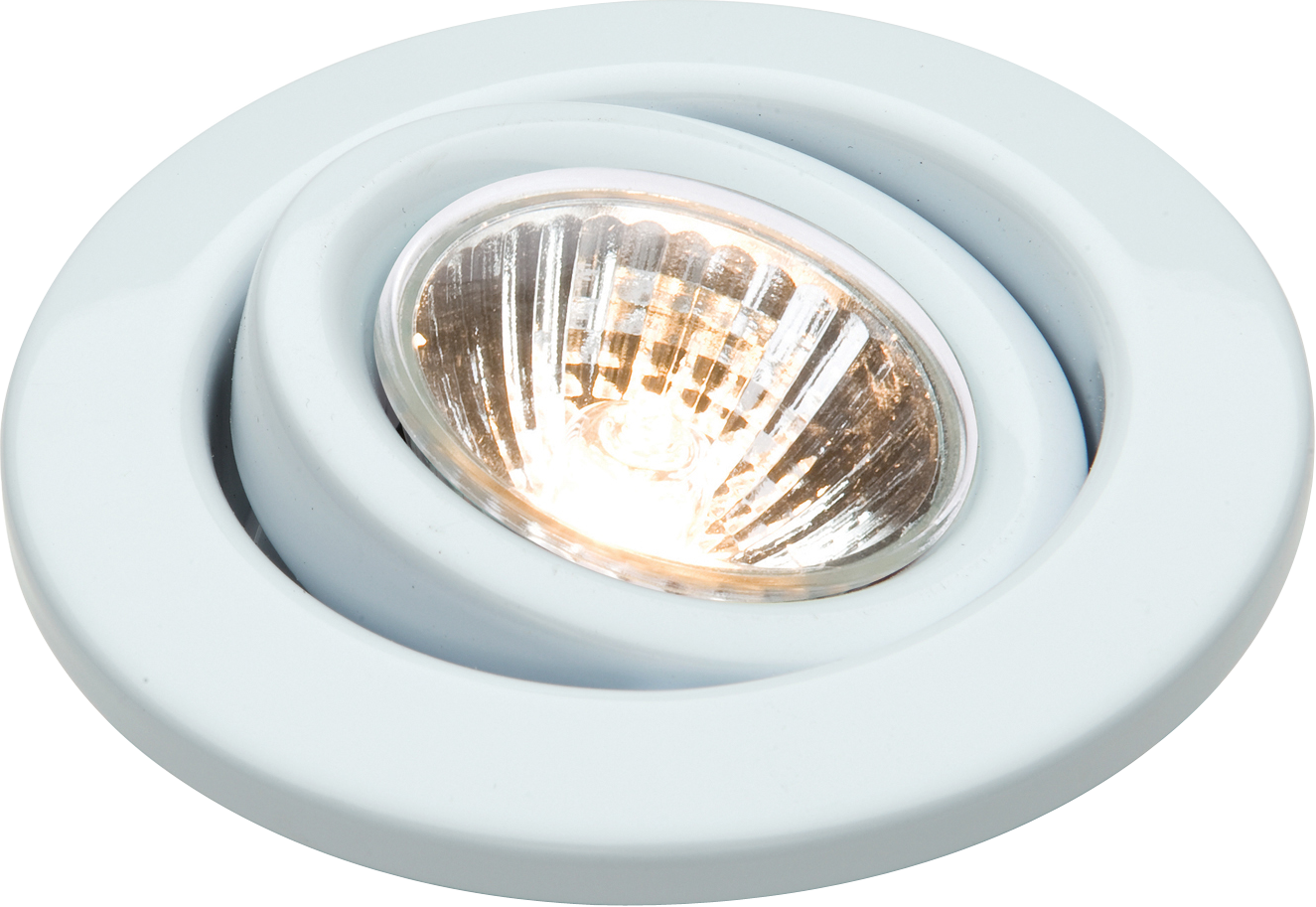 Pack Of Three X GU10 50 Watt Tilt Downlights White - KIT12W 