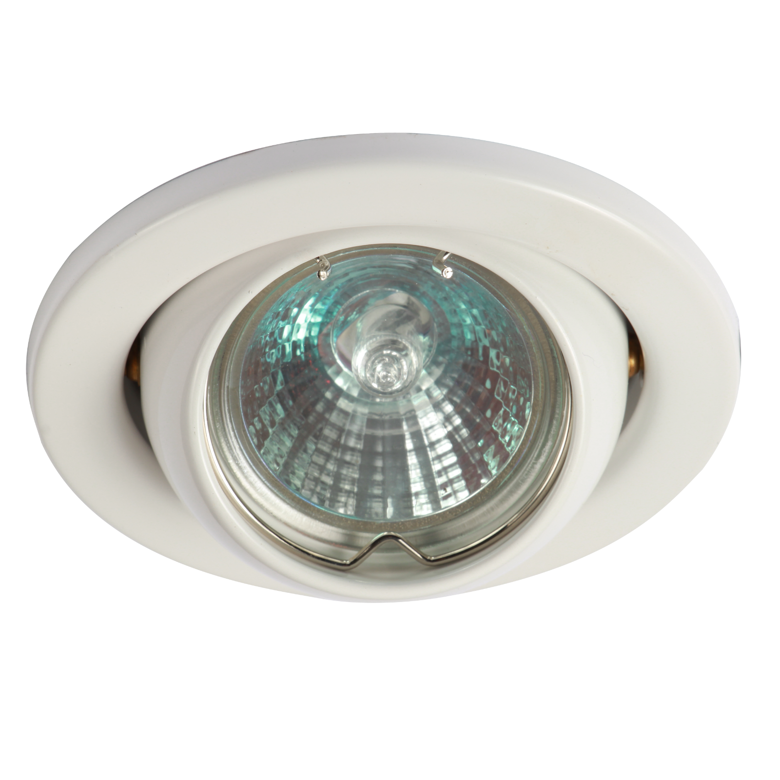 IP20 12V 50W Max. L/V White Eyeball Downlight With Bridge - LE04W1 