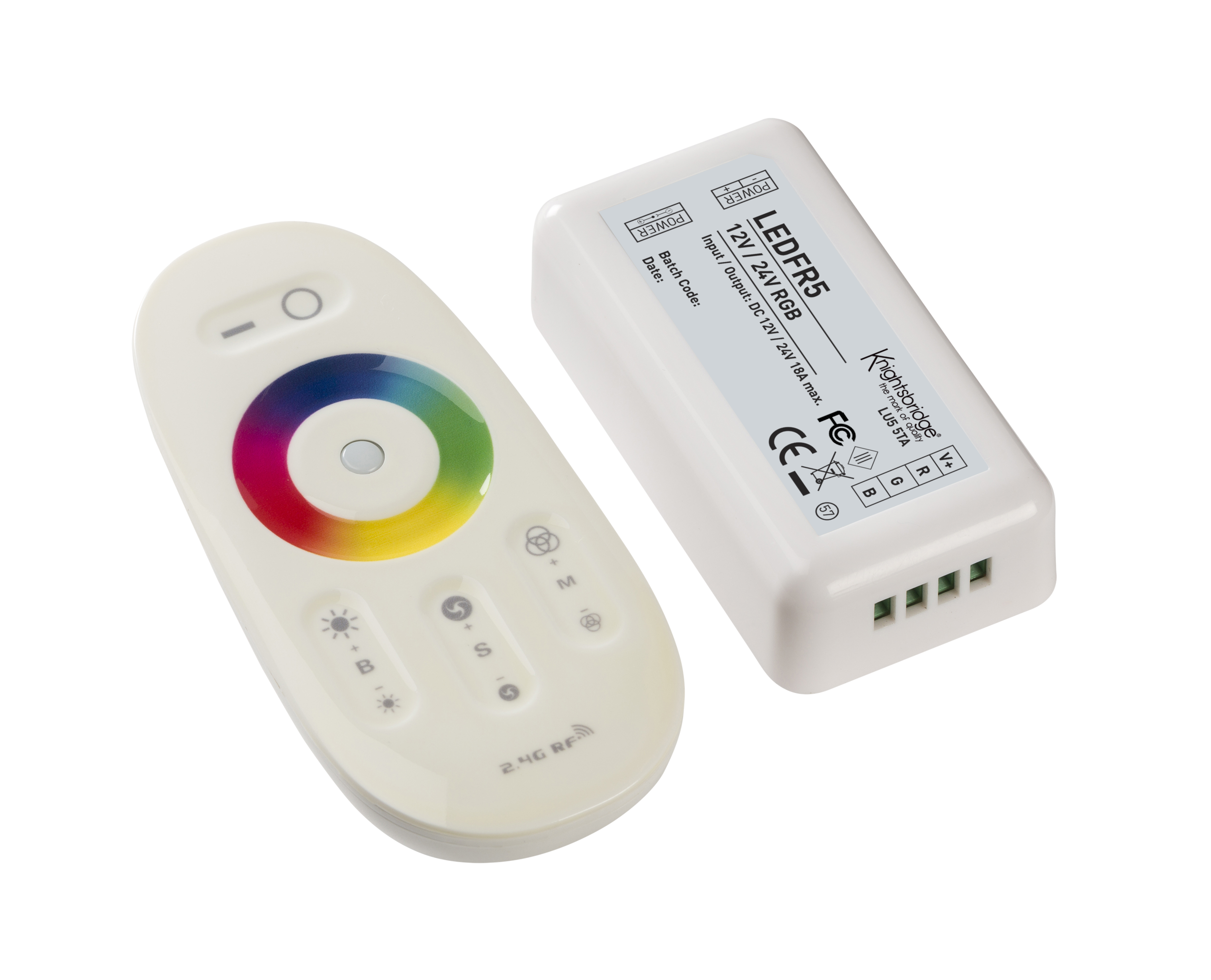 12V / 24V RF Touch Controller And Remote - RGB - LEDFR5 12V / 24V RF Touch Controller And Remote - RGB - LEDFR5