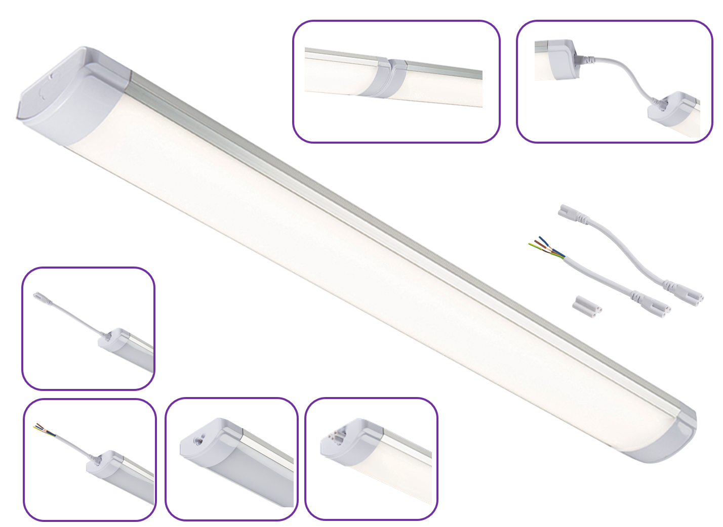 230V IP40 10W Linear LED Batten 280mm - LIN1 